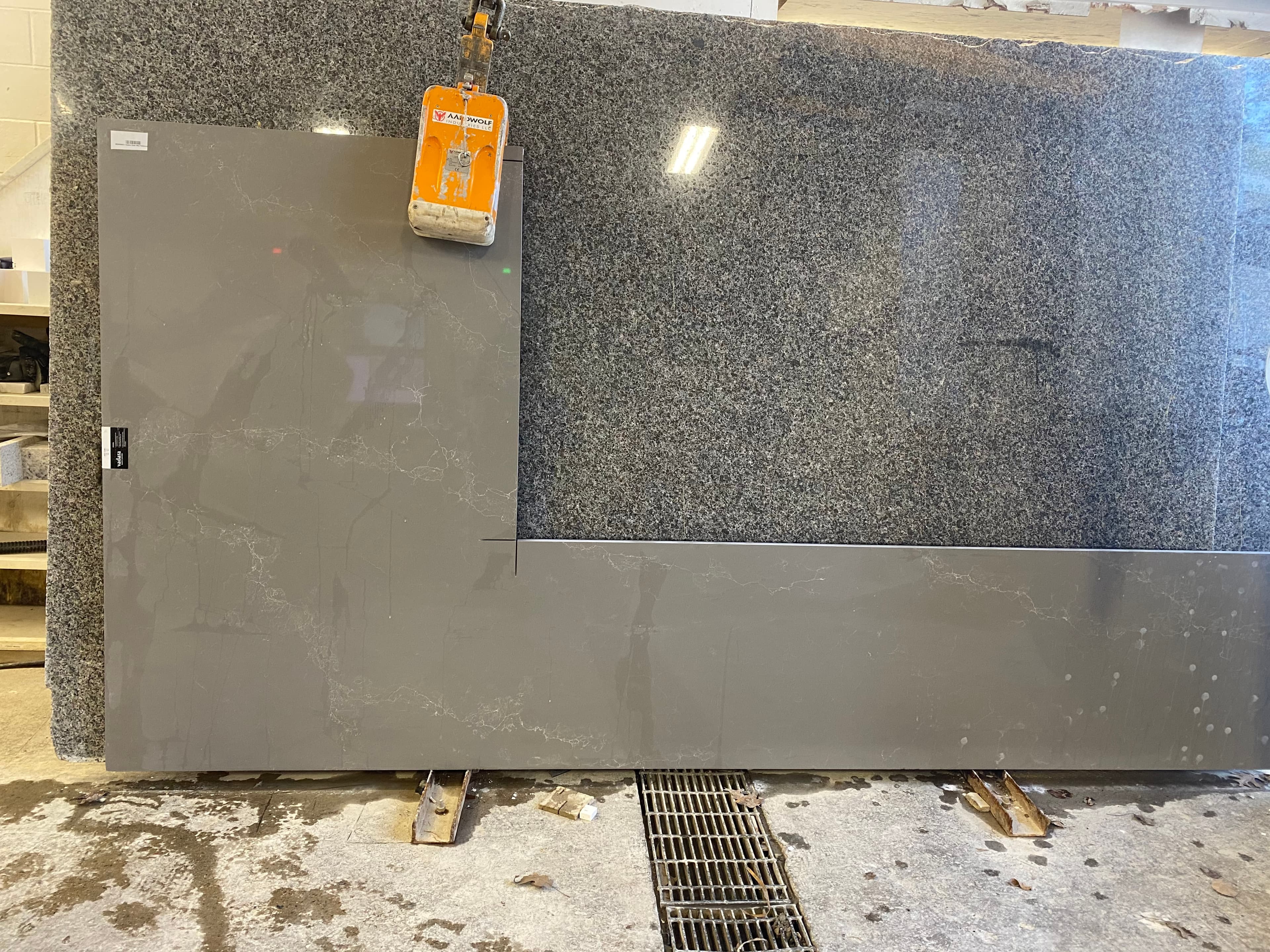 Vadara Slate Mist Polished 3CM, peça 10491-1.R1